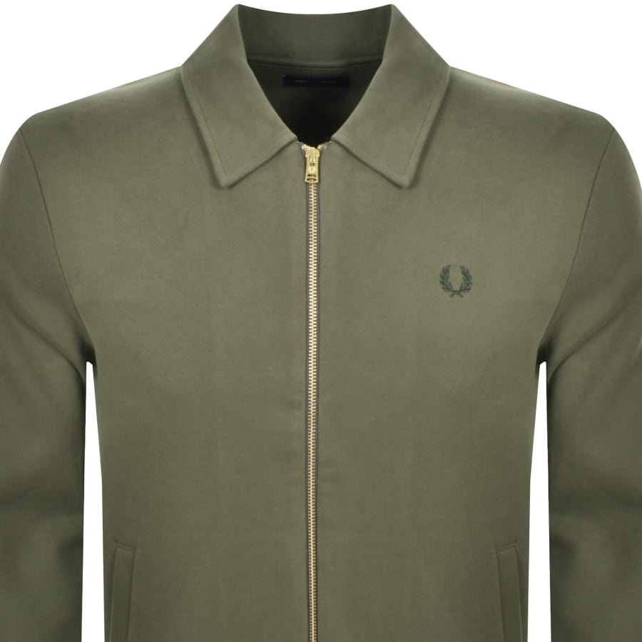 Fred Perry Full Zip Sweatshirt Green Mainline Menswear United States